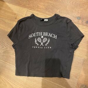 Women’s south beach tennis club baby tee